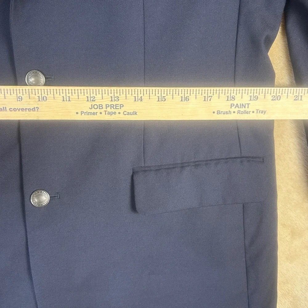 Jos A Bank 42 X-Long Wool Traveler‎ Utility Blazer Navy Blue Tailored Fit
